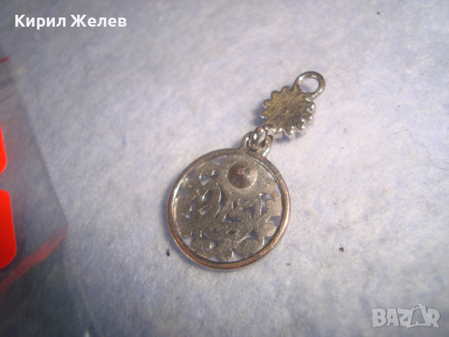 ПОСРЕБРЕН КРИСТАЛЕН КРАСИВ ВИНТИДЖ АРТ МЕДАЛЬОН 26295, снимка 2 - Колиета, медальони, синджири - 36249127