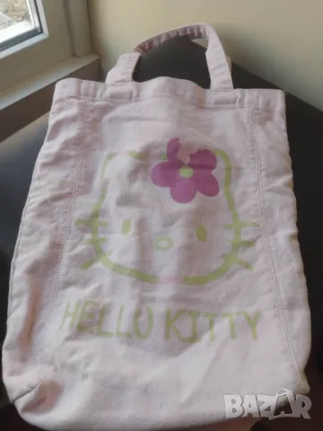 Hello Kitty изцяло памучна плътна торба за пазаруване или друго, снимка 8 - Кенгура и ранички - 49150461