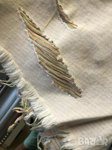 ⚜️Къси дънкови панталонки с накъсан ефект и шарена нишка  , снимка 3 - Къси панталони и бермуди - 50863101