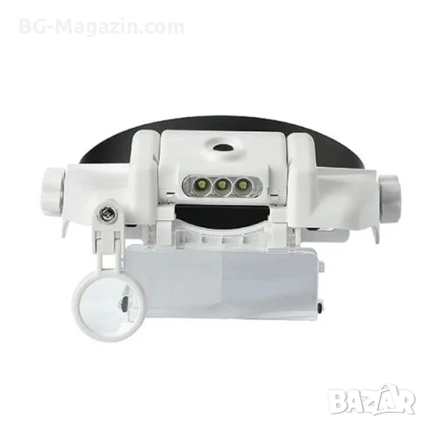 Увеличителна часовникарска лупа за глава око очила с LED осветление светлина лампа бижутери мощна, снимка 9 - Други инструменти - 50919425