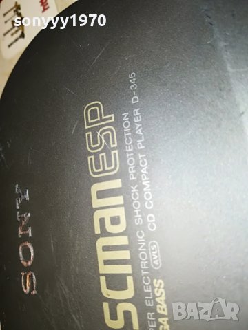 SONY D-345 CD WALKMAN-ВНОС GERMANY 1801231929, снимка 16 - Радиокасетофони, транзистори - 39353067