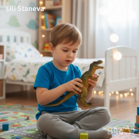 Детски комплект фигурки динозаври със звук – DINOSAUR ERA 6 броя., снимка 2 - Други - 52584041