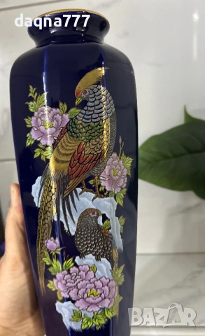 Винтидж японска порцеланова ваза, снимка 15 - Вази - 52894619