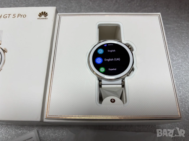 Перфектен! Смарт часовник Huawei GT5 Pro 42mm White, снимка 5 - Смарт часовници - 53112280