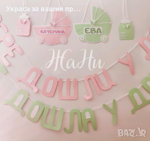 Украса За посрещане на новородено бебе у дома , снимка 2 - Други - 36308937