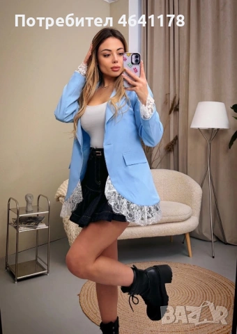 Сако с дантела, снимка 2 - Сака - 53698321