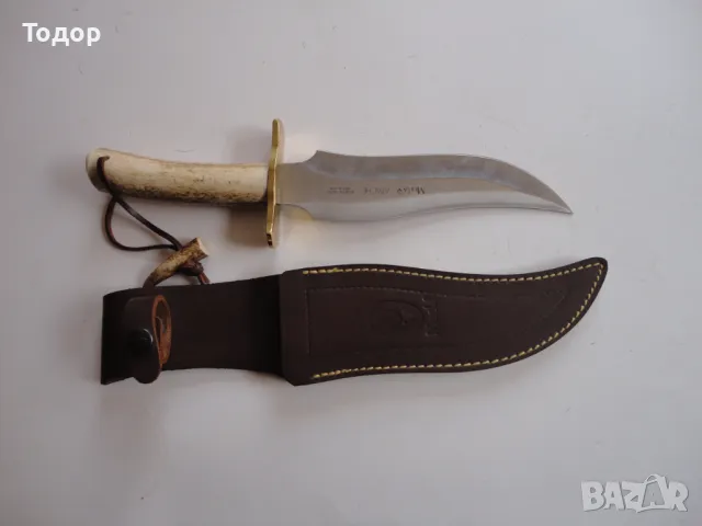 Невероятен ловен испански нож Apache рогова дръжка , снимка 11 - Ножове - 48365466