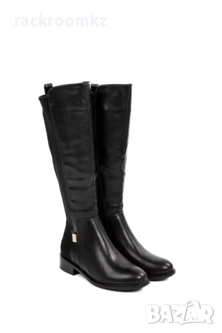 РАЗПРОДАЖБА! -50% на дамски ботуши с ластик в черен цвят модел: 0-290 black