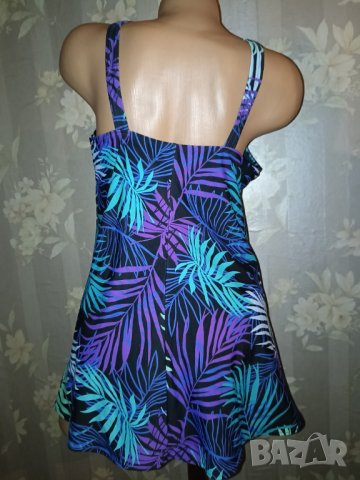 Harmony 44D/ L- Бански рокля с бикини в тропически принт , снимка 8 - Бански костюми - 41462759