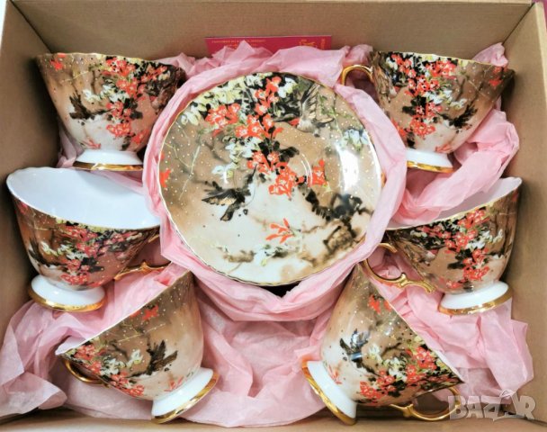 Подаръци за юбилей на жена - ПРОМОЦИЯ на чаши и комплекти Костен порцелан, снимка 6 - Подаръци за юбилей - 36087848