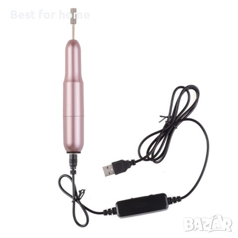Електрическа писалка за шлифоване на полиране USB Машина за полиране на нокти+Накрайници  20 000 RPM, снимка 1 - Електрически пили за пети - 42400754