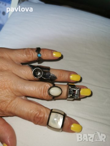 Сребърни пръстени , снимка 3 - Пръстени - 42203006