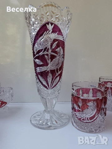 Пълен сервиз за уиски, оловен кристал , снимка 8 - Сервизи - 51223756