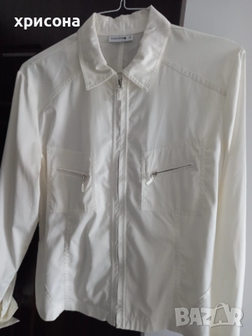 Дамска, бяла лятна риза -яке