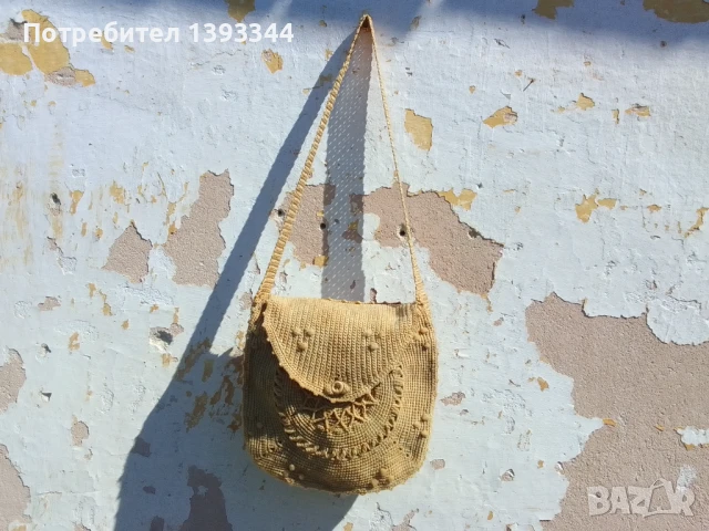 Плетена дамска чанта , снимка 2 - Чанти - 50530745