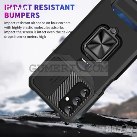 Противоударен Хибриден Кейс със Защита за Камерата За Samsung Galaxy A14, снимка 5 - Калъфи, кейсове - 47602301