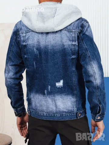 Мъжко дънково яке с качулка, 3цвята , снимка 7 - Якета - 50272504