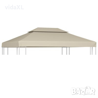 vidaXL Покривало за шатра, резервно, 310 г/м², бежово, 3х4 м(SKU:40881