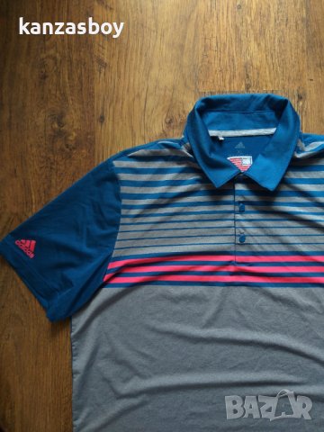adidas Ultimate365 3-Stripes Heathered Polo Shirt - страхотна мъжка тениска, снимка 4 - Тениски - 40882871