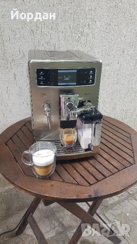 Кафемашина робот Saeco Xelsis Inox БГ меню, тъч скрийн, изцяло обслужена!, снимка 9 - Кафемашини - 42093560