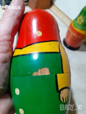 Стара руска матрьошка 4 ка, снимка 6 - Антикварни и старинни предмети - 53340673