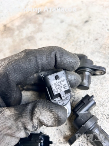 0232103050. Датчик, положение на разпределителния вал за Мерцедес E-класа W211. A0041539628, снимка 2 - Части - 52239438