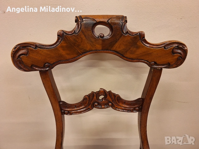 Антични Викториански столове к - т 4 броя, снимка 5 - Столове - 53773097