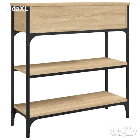 vidaXL Конзолна маса, дъб сонома, 72,5x25x75 см, инженерно дърво, снимка 8 - Маси - 56148080