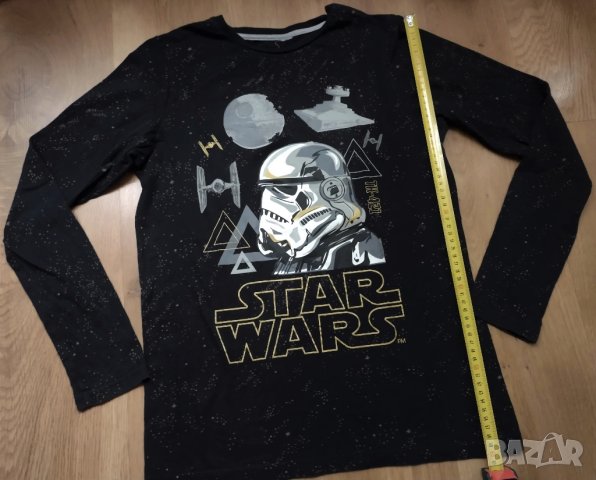Star Wars - блуза с дълъг ръкав за ръст 160см., снимка 4 - Блузи - 42140453