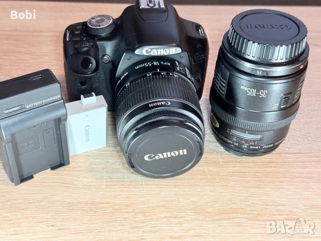 Canon EOS 500D + 2 обектива + 32GB карта + аксесоари, снимка 18 - Фотоапарати - 53864707