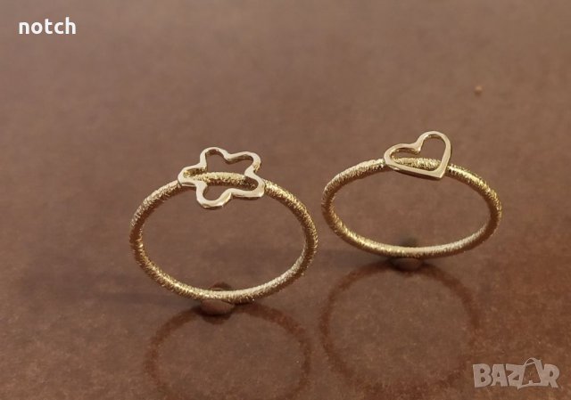 Пръстени бяло и жълто злато, снимка 2 - Пръстени - 34307877