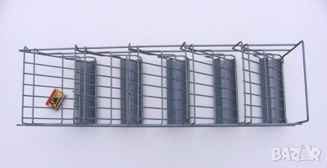 Метален ЩЕНДЕР 65x18,5x18 см Телен Стелаж за Плот Маса търговски настолен Дисплей Органайзер БАРТЕР, снимка 2 - Етажерки - 44506008