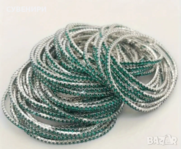 Нежни гривни със синтетичен цирконий , снимка 6 - Гривни - 51918582