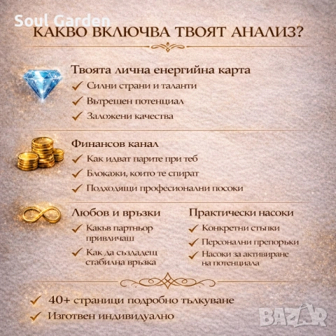 Матрица на Съдбата – Персонален Нумерологичен Анализ (40+ страници), снимка 2 - Друго ясновидство - 53689146