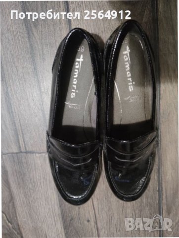 Продавам дамски черни лачени обувки , снимка 4 - Дамски ежедневни обувки - 39073458