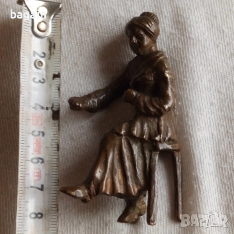Бронзова статуетка., снимка 2 - Статуетки - 53201249