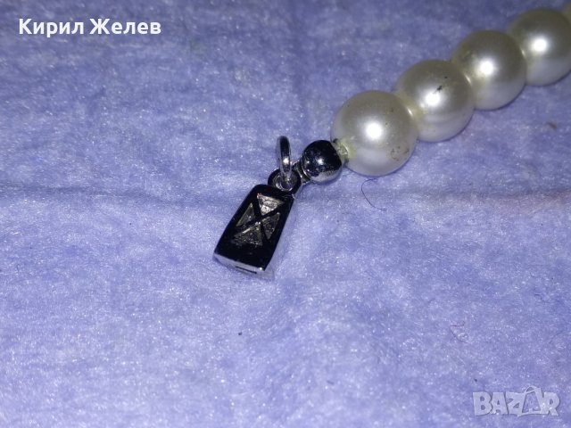 СКЪПОЦЕННО ПЕРЛЕНО КОЛИЕ КУЛТИВИРАНИ ПЕРЛИ с ЮВЕЛИРНО ФАСЕТИРАН ПЛАНИНСКИ КРИСТАЛ 34775, снимка 14 - Колиета, медальони, синджири - 39179663