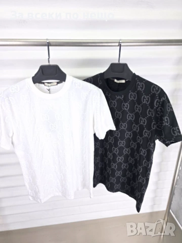 Gucci Мъжка Тениска👕Мъжка Блуза С Къс Ръкав Гучи - Черна Или Бяла Код A1269