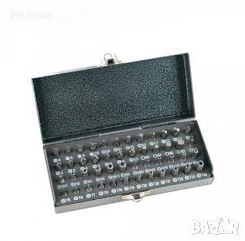 Комплект накрайници за отвертка, 48 части в метална кутия /MANNESMANN 29832, снимка 1