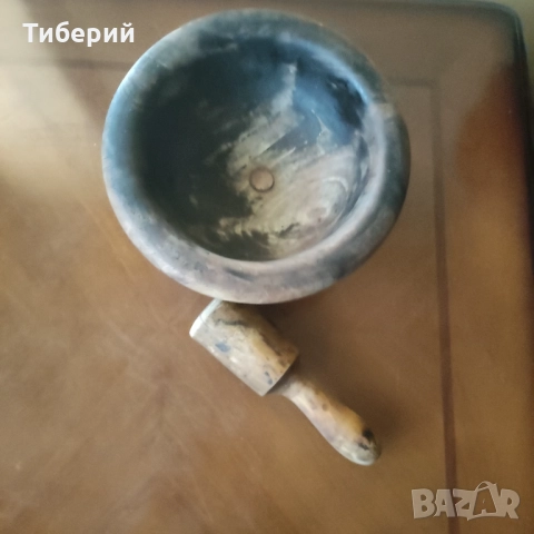 Дървена купа/хаванче, снимка 2 - Кутии за храна - 52219169