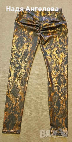 Дамски клин със златиста змийска шарка - 15 €, снимка 2 - Клинове - 53790984