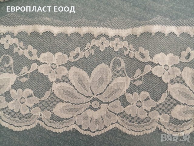 Дантела Бяла 8 см, снимка 6 - Платове и дамаски - 33930683