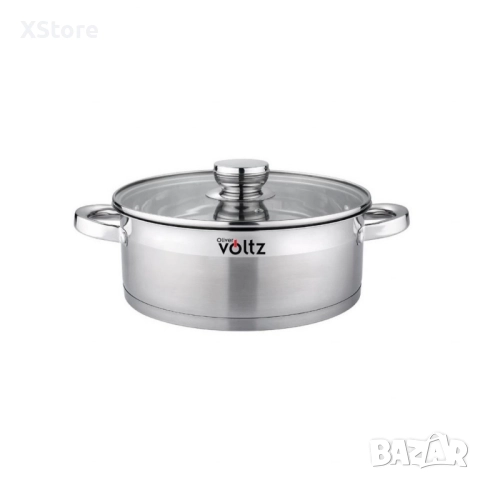 Тенджера Voltz Плитка, Индукция, Неръждаема стомана, снимка 5 - Съдове за готвене - 52507670