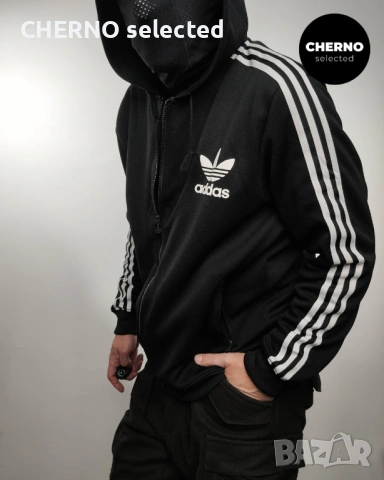 ADIDAS суичър с цип и качулка • Track Top – размер XL – Отлично състояние, снимка 2 - Суичъри - 53114018