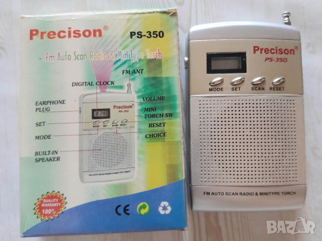Мини транзисторче PRECISON  PS-350, снимка 5 - Радиокасетофони, транзистори - 41872679