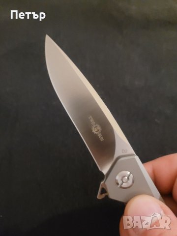 Two Sun флипер с титан и стомана D2 , снимка 7 - Ножове - 38991560