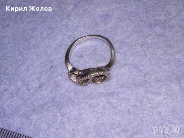 СКЪПОЦЕНЕН АЖУРНА ИЗРАБОТКА СРЕБЪРЕН АР ДЕКО СТИЛ ПРЪСТЕН СРЕБРО 925 с ИСКРЯЩИ ЦИРКОНИ 26447, снимка 11 - Пръстени - 41342421