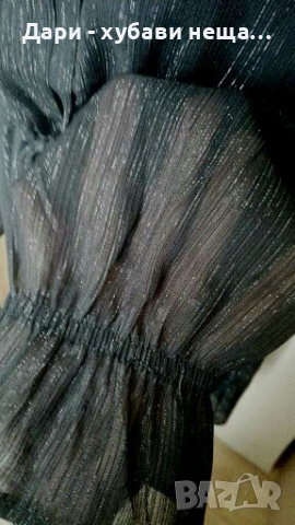 Рокля на "ONLY",в черно и сребристо, от шифон🍀❤M,L,XL❤🍀арт.4068, снимка 3 - Рокли - 36137372