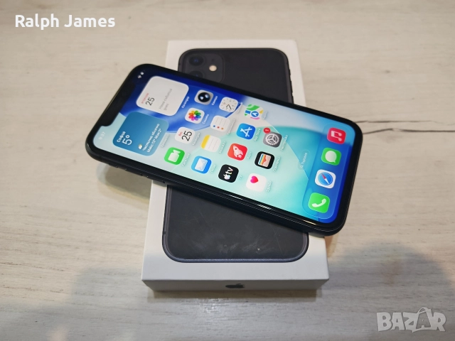 Отличен iPhone 11 5G 128 GB Black, снимка 3 - Apple iPhone - 52590290