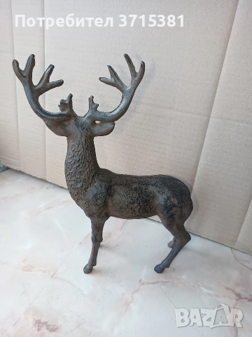Чугунена фигура- елен, снимка 8 - Антикварни и старинни предмети - 52910475